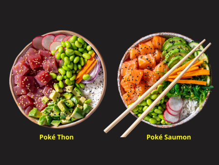 Two poké bowl avec offre  30 % !!!